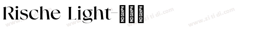 Rische Light字体转换